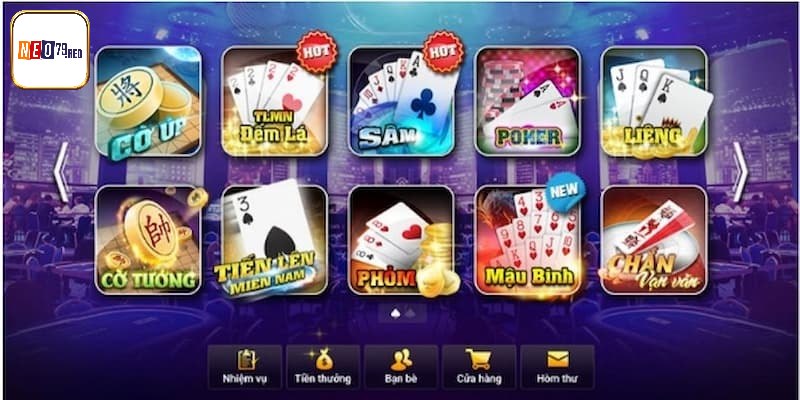 3 sảnh game bài xanh chín